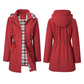 🔥 50% RABATT! 🌧️ Damen Kapuzen-Trenchcoat – Wasserdichter Langer Mantel | Winddicht & Leicht | Eleganter Casual-Look für Herbst & Übergangszeit